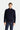 Koyu Lacivert Yarım Fermuarlı Nakışlı Polar Sweatshirt