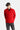 Koyu Kırmızı Yarım Fermuarlı Nakışlı Polar Sweatshirt