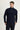 Koyu Lacivert Yarım Balıkçı Yaka Fermuarlı Nakışlı Sweatshirt