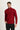  Koyu Kırmızı Yarım Balıkçı Yaka Fermuarlı Nakışlı Sweatshirt
