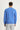  Havacı Mavi Bisiklet Yaka Slim Fit Dar Kesim Baskılı Sweatshirt