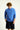  Havacı Mavi Bisiklet Yaka Slim Fit Dar Kesim Baskılı Pamuklu Sweatshirt