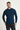 Orta Petrol Polo Yaka Regular Fit Pamuklu Triko Kazak