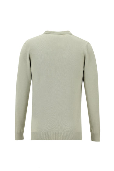 Taş Polo Yaka Regular Fit Pamuklu Triko Kazak