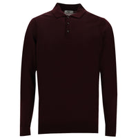 Koyu Bordo Polo Yaka Regular Fit Triko Kazak