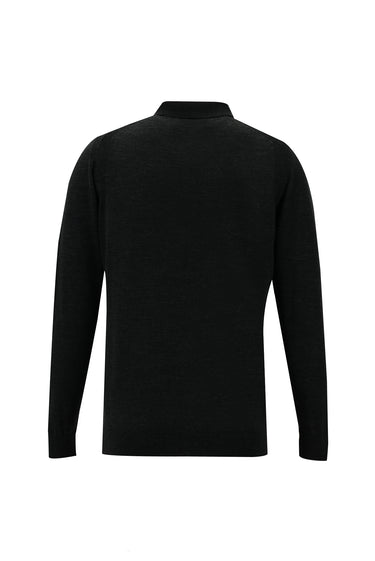  Orta Antrasit Polo Yaka Regular Fit Triko Kazak