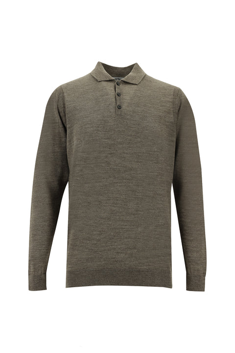 Orta Vizon Polo Yaka Regular Fit Triko Kazak