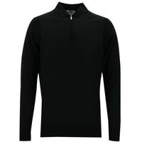 Siyah Polo Yaka Regular Fit Triko Kazak