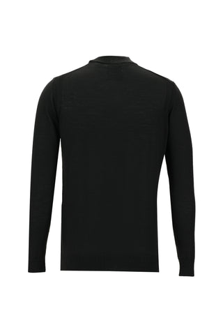  Siyah Yarım Balıkçı Yaka Regular Fit Triko Kazak