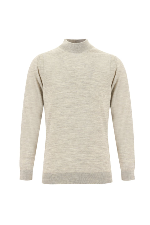 Taş Yarım Balıkçı Yaka Regular Fit Triko Kazak