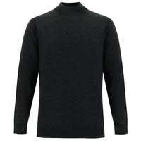 Orta Antrasit Yarım Balıkçı Yaka Regular Fit Triko Kazak