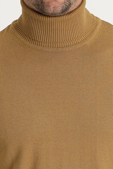 Camel Balıkçı Yaka Regular Fit Triko Kazak
