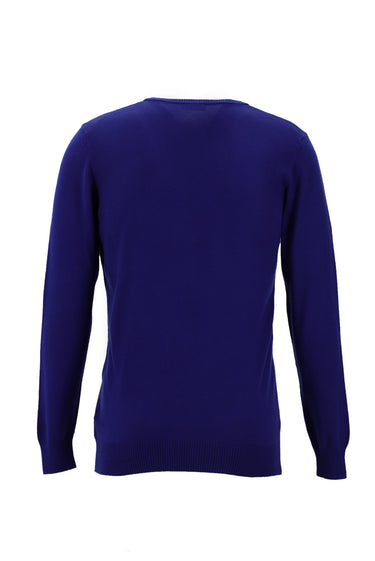 Saks Mavi V Yaka Regular Fit Triko Kazak