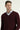 Koyu Bordo V Yaka Regular Fit Triko Kazak