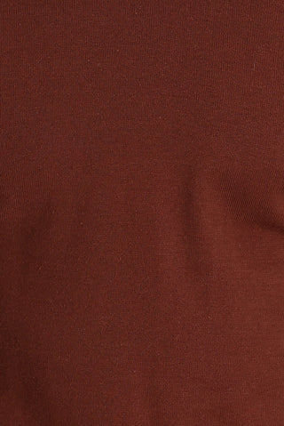  Kiremit Bisiklet Yaka Regular Fit Triko Kazak
