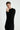 Siyah Bisiklet Yaka Slim Fit Dar Kesim Pamuklu Triko Kazak