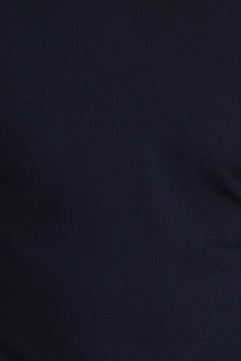 Koyu Lacivert Bisiklet Yaka Regular Fit Triko Kazak