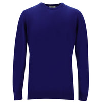 Saks Mavi Bisiklet Yaka Regular Fit Triko Kazak