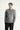 Orta Gri Bisiklet Yaka Slim Fit Dar Kesim Desenli Triko Kazak