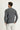 Orta Füme Bisiklet Yaka Slim Fit Dar Kesim Desenli Triko Kazak