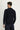Orta Lacivert Bisiklet Yaka Slim Fit Dar Kesim Desenli Triko Kazak