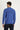 Saks Mavi Bisiklet Yaka Slim Fit Dar Kesim Desenli Triko Kazak