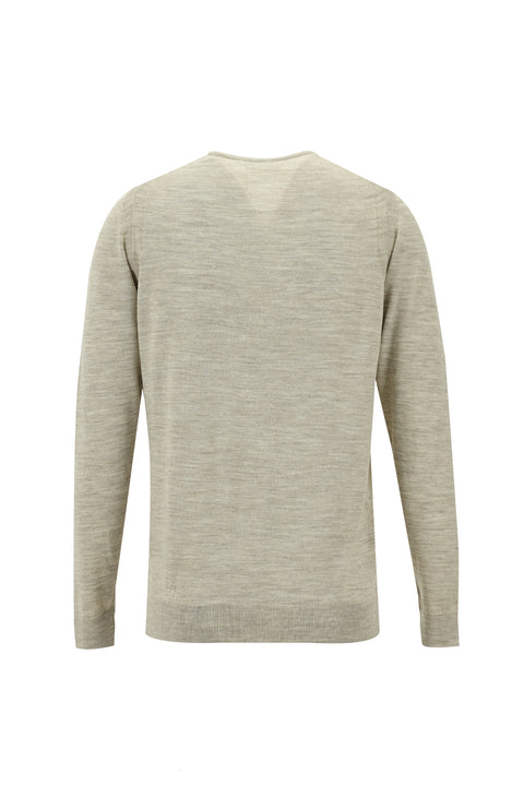 Taş Bisiklet Yaka Regular Fit Yünlü Triko Kazak