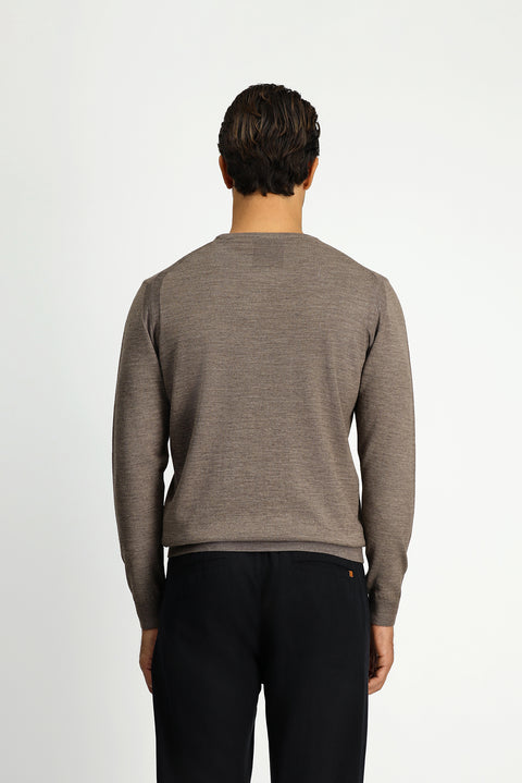 Orta Vizon Bisiklet Yaka Regular Fit Yünlü Triko Kazak