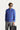 Koyu Mavi  Şal Yaka Slim Fit Dar Kesim Desenli Pamuklu Triko Kazak