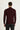 Koyu Bordo Yarım Balıkçı Yaka Slim Fit Dar Kesim Desenli Pamuklu Triko Kazak