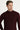 Koyu Bordo Yarım Balıkçı Yaka Slim Fit Dar Kesim Fermuarlı Desenli Pamuklu Triko Kazak