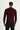 Koyu Bordo Yarım Balıkçı Yaka Slim Fit Dar Kesim Fermuarlı Desenli Pamuklu Triko Kazak