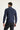  Havacı Mavi Yarım Balıkçı Yaka Slim Fit Dar Kesim Fermuarlı Yünlü Triko Kazak