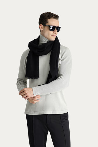  Taş Balıkçı Yaka Slim Fit Dar Kesim Desenli Pamuklu Triko Kazak