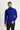 Açık Saks Mavi Balıkçı Yaka Slim Fit Dar Kesim Desenli Pamuklu Triko Kazak
