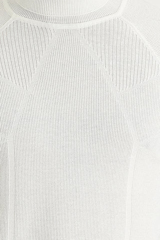  Ekru Balıkçı Yaka Slim Fit Dar Kesim Desenli Triko Kazak