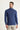 İndigo Melanj Balıkçı Yaka Slim Fit Dar Kesim Desenli Triko Kazak