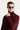 Koyu Bordo Balıkçı Yaka Slim Fit Dar Kesim Desenli Yünlü Triko Kazak