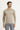 Orta Bej Bisiklet Yaka Slim Fit Dar Kesim Desenli Pamuklu Triko Kazak