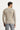 Orta Bej Bisiklet Yaka Slim Fit Dar Kesim Desenli Pamuklu Triko Kazak