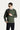 Açık Haki Bisiklet Yaka Slim Fit Dar Kesim Desenli Pamuklu Triko Kazak