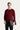 Açık Bordo Bisiklet Yaka Slim Fit Dar Kesim Pamuklu Triko Kazak