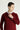 Açık Bordo Bisiklet Yaka Slim Fit Dar Kesim Pamuklu Triko Kazak