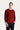 Kiremit Bisiklet Yaka Slim Fit Dar Kesim Desenli Pamuklu Triko Kazak