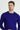 Saks Mavi Bisiklet Yaka Slim Fit Dar Kesim Pamuklu Triko Kazak