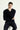 Koyu Lacivert Bisiklet Yaka Slim Fit Dar Kesim Desenli Triko Kazak