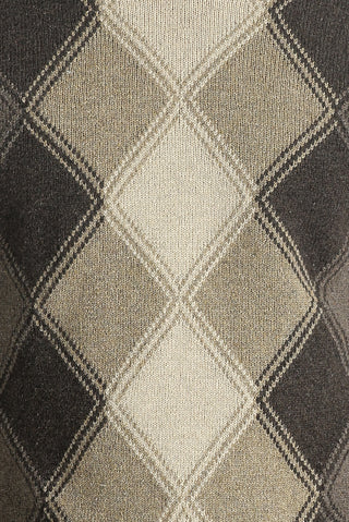  Orta Kahve Bisiklet Yaka Regular Fit Yünlü Desenli Triko Kazak-Ki??l?