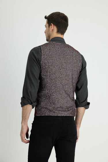  Açık Bordo Triko Yelek