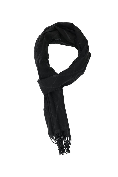 Black Patterned Scarf