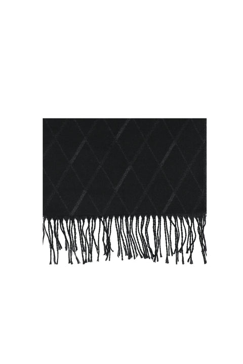 Black Patterned Scarf